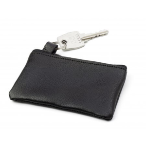 Leather key wallet, Black - Reklamnepredmety