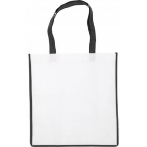 Nonwoven bag with coloured trim - Reklamnepredmety