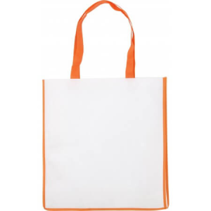 Nonwoven bag with coloured trim - Reklamnepredmety