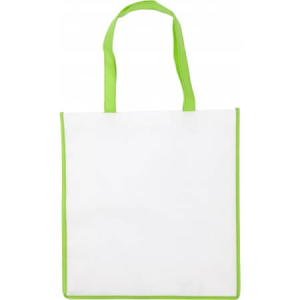 Nonwoven bag with coloured trim - Reklamnepredmety