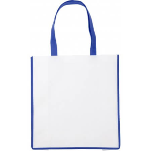 Nonwoven bag with coloured trim - Reklamnepredmety