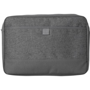 Poly canvas (600D) laptop bag (14'), Grey - Reklamnepredmety