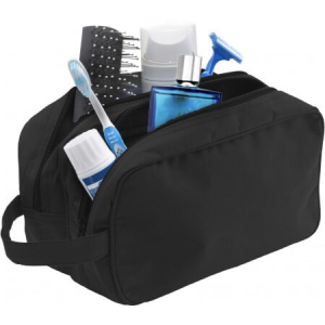 Polyester (600D) toilet bag - Reklamnepredmety