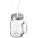 Glass mason drinking jar with handle - uvegkorso-ezust-fedellel--5964-21--300 - variant Gi 5964-21