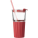 Glass drinking mug with matching straw - 7486-08 - variant Gi 7486-08