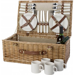 Picnic basket for 4 people - Reklamnepredmety