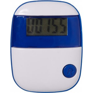 Plastic pedometer with a step counter