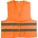 High visibility promotional safety jacket - fenyvisszavero-biztonsagi-melleny-narancs-m--6541-07--300 - variant Gi 6541-07M