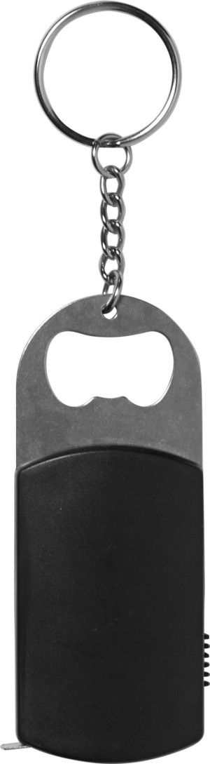 Metal bottle opener with steel keyring - Reklamnepredmety