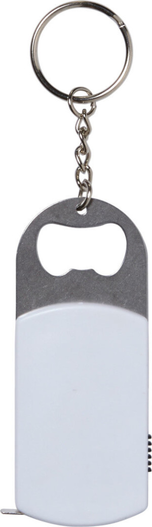 Metal bottle opener with steel keyring - Reklamnepredmety