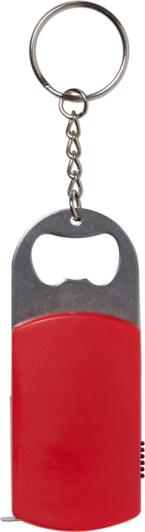 Metal bottle opener with steel keyring - Reklamnepredmety