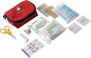 First aid kit in nylon pouch - Reklamnepredmety