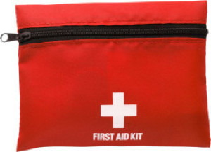 First aid kit in nylon pouch - Reklamnepredmety