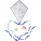 Polyester (190T) kite - 7818-05 - variant Gi 7818-05