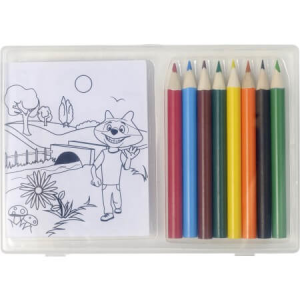 Set of colouring pencils and colouring sheets - Reklamnepredmety