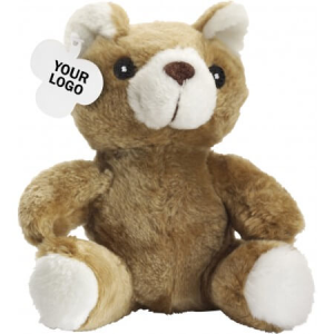 Teddy bear in a plush material - Reklamnepredmety