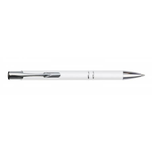 Metal rubberized ballpen, Light green