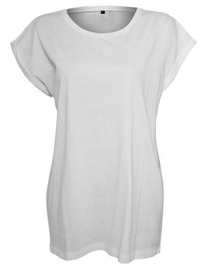 BY021 Ladies` Extended Shoulder Tee - Reklamnepredmety