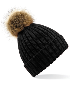 CB412 Fur Pom Pom Chunky Beanie - Reklamnepredmety
