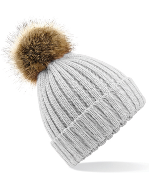 CB412 Fur Pom Pom Chunky Beanie - Reklamnepredmety