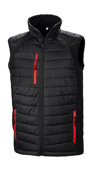 Black Compass Padded Softshell Gilet