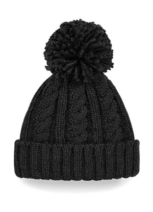 Cable Knit Melange Beanie - Reklamnepredmety