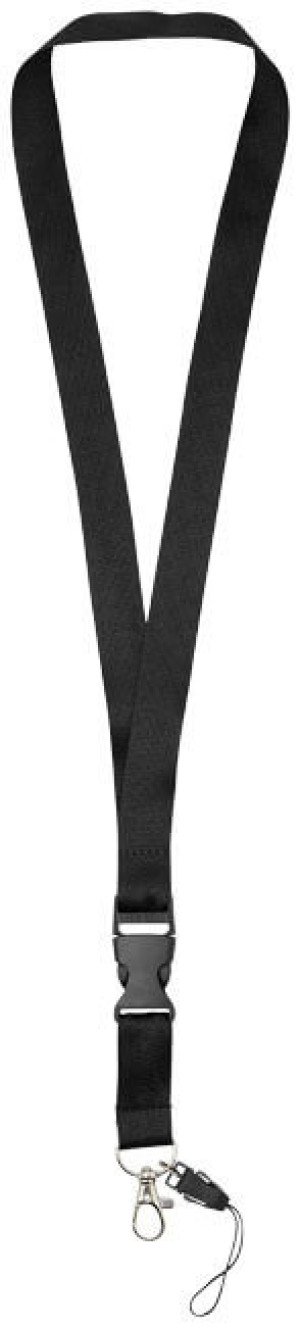 Sagan Lanyard Black - Reklamnepredmety