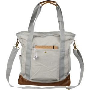 Harper cotton canvas zippered bag