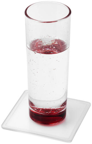 Square plastic tray Ellison with paper insert - Reklamnepredmety