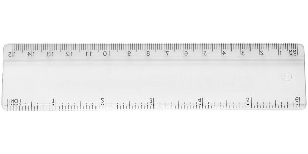 Plastic ruler 15 cm Renzo