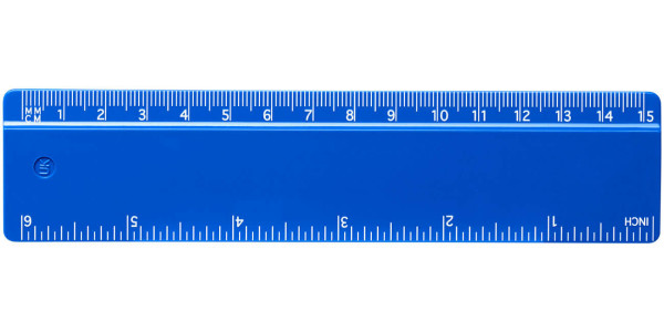 Plastic ruler 15 cm Renzo