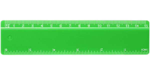 Plastic ruler 15 cm Renzo