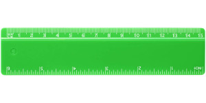 Plastic ruler 15 cm Renzo - Reklamnepredmety