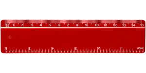 Plastic ruler 15 cm Renzo - Reklamnepredmety