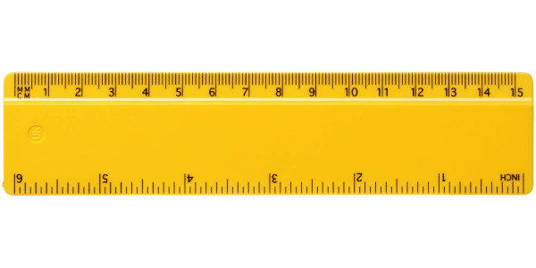 Plastic ruler 15 cm Renzo