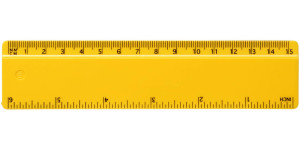 Plastic ruler 15 cm Renzo - Reklamnepredmety