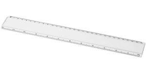 Ellison 30 cm plastic ruler with paper insert - Reklamnepredmety