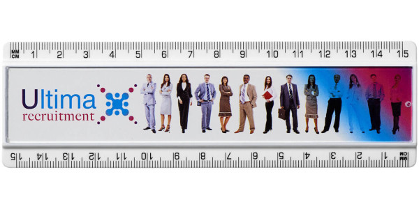 Ellison plastic ruler 15 cm with paper insert