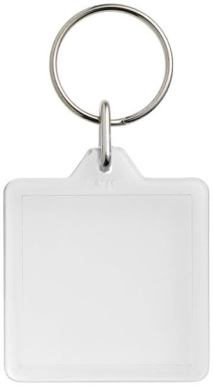 Vial Square Plastic Key Ring - Reklamnepredmety