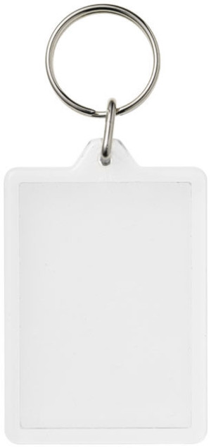 Vito Rectangular Plastic Key Ring - Reklamnepredmety