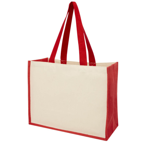 Canvas Jute Shopper - NAT