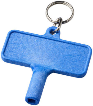 Plastic key for radiators Largo with key ring - Reklamnepredmety