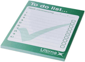 Desk-Mate® A6 notepad - Reklamnepredmety