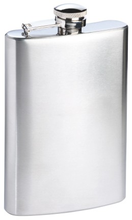 Classic designed stainless steel hip flask "Spirit"