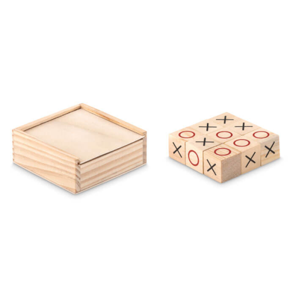 Wooden game TIC TAC TOE