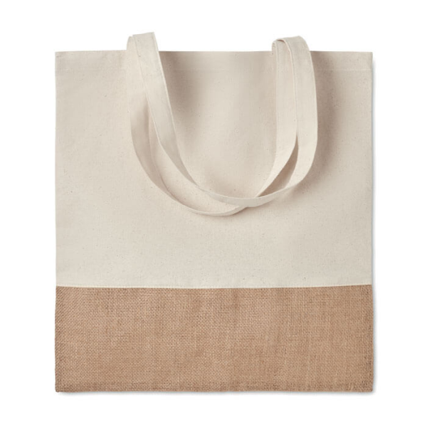 Shopping bag with a jute detail INDIA TOTE