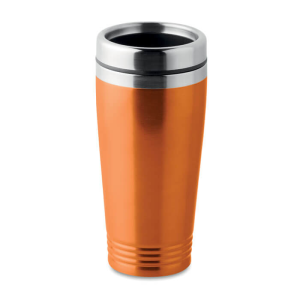 Double wall stainless steel travel cup RODEO COLOUR - Reklamnepredmety