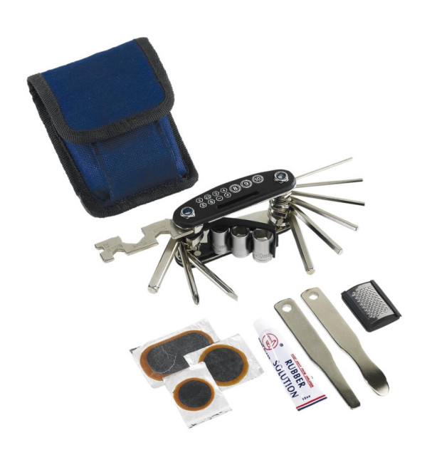 Practical stainless steel bike repair set "On Tour"