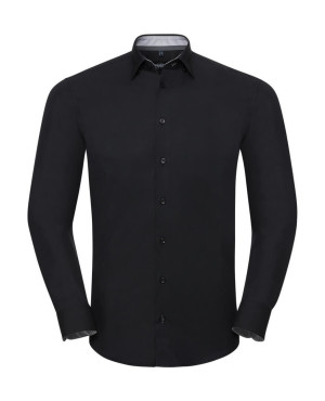 Men`s LS Tailored Contrast Ultimate Stretch Shirt - Reklamnepredmety