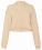 Women`s Cropped Fleece Hoodie - bezov - variant